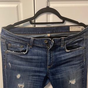 Great Rag and Bone jeans size 30 distressed and broken in